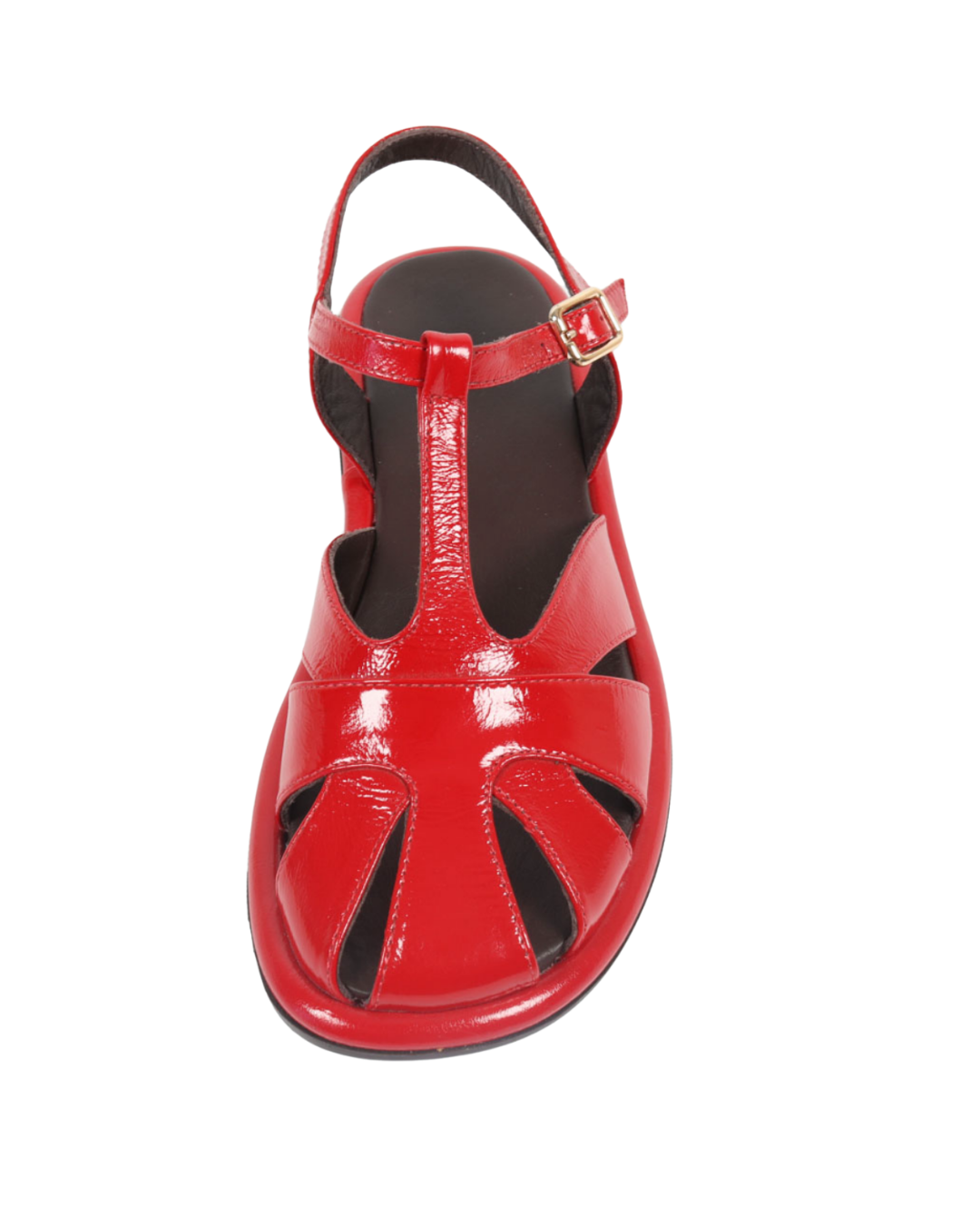 Kırmızı Rugan Casual Sandalet 1272