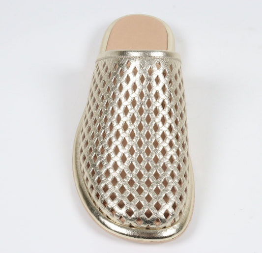 Altın Deri Comfort Terlik 1225