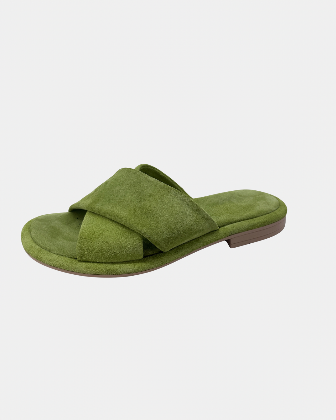 205 yeşil süet comfort terlik
