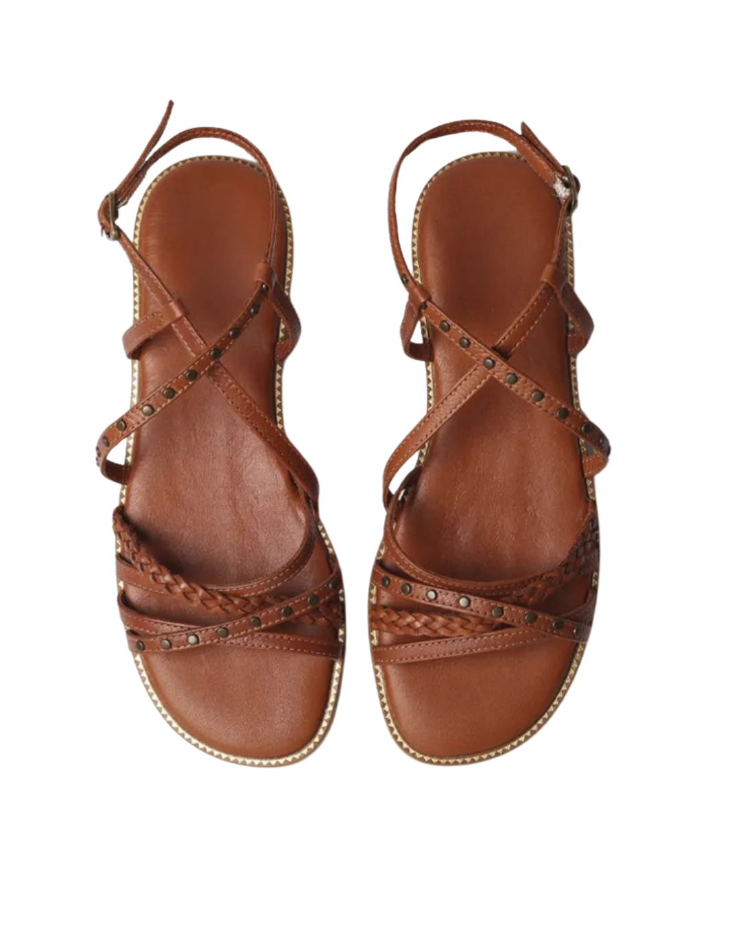 Tan Deri Klasik Sandalet 3209