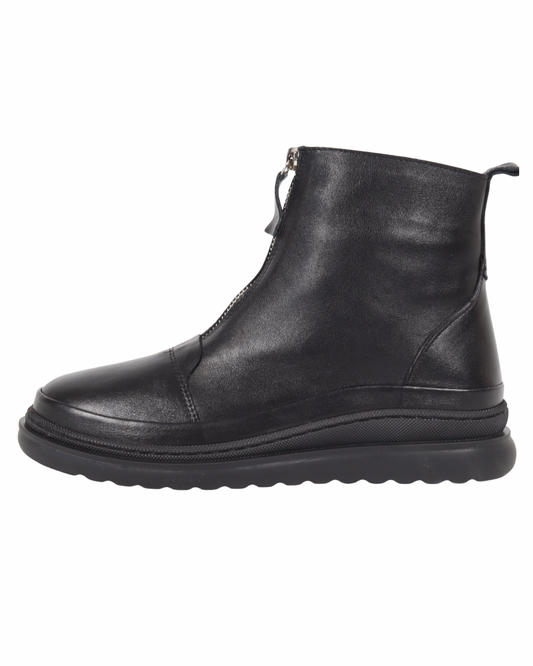 912 siyah deri comfort bot