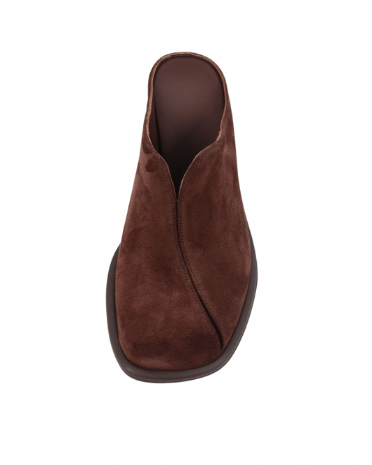 Kahve Süet Casual Terlik 1070