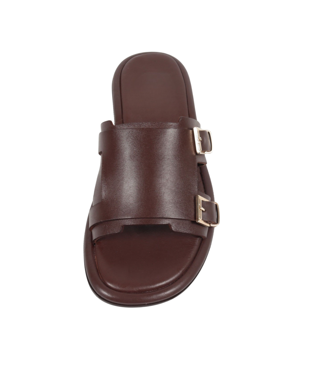 Kahve Deri Casual Terlik 1246