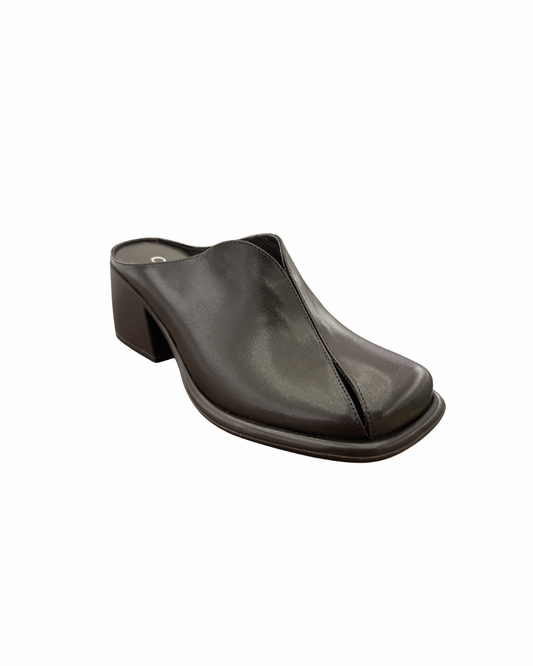 Kahve Deri Casual Terlik 1070