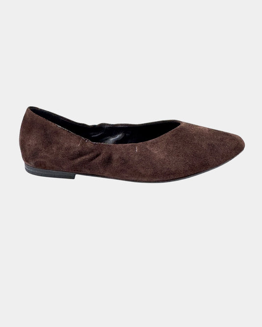 Kahve Süet Sivri Burun Babet 1168