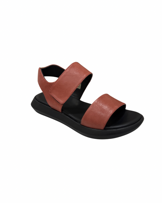 Nar Çiçeği Deri Casual Sandalet 736