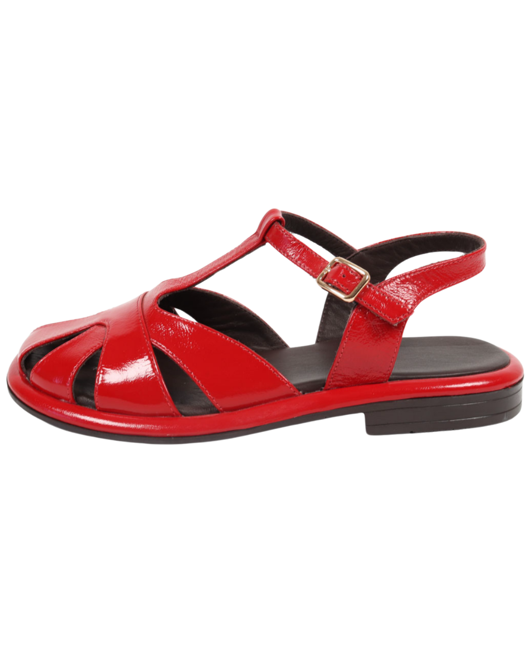 Kırmızı Rugan Casual Sandalet 1272