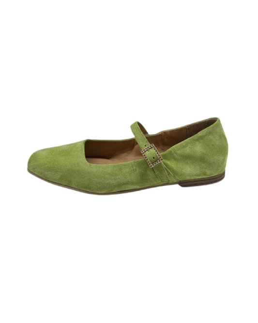 1165 yeşil süet comfort babet