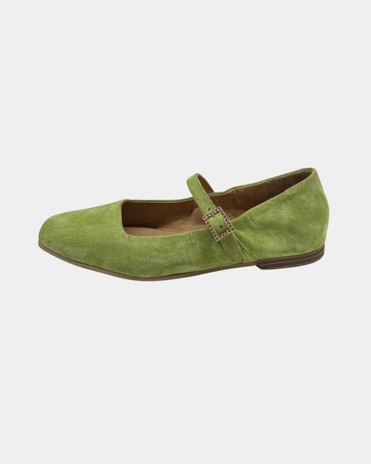 1165 yeşil süet comfort babet