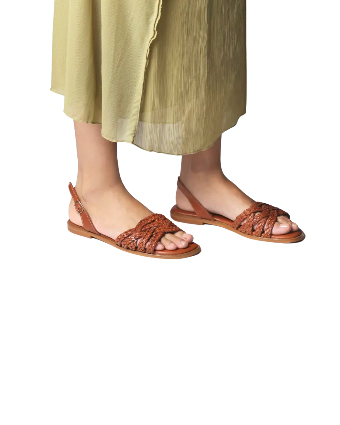 Tan Deri Klasik Sandalet 3200