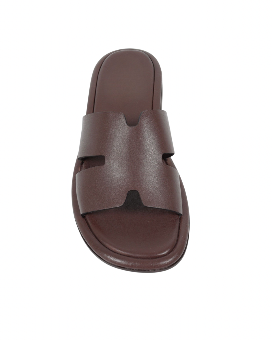 Kahve Deri Casual Terlik 1222-H