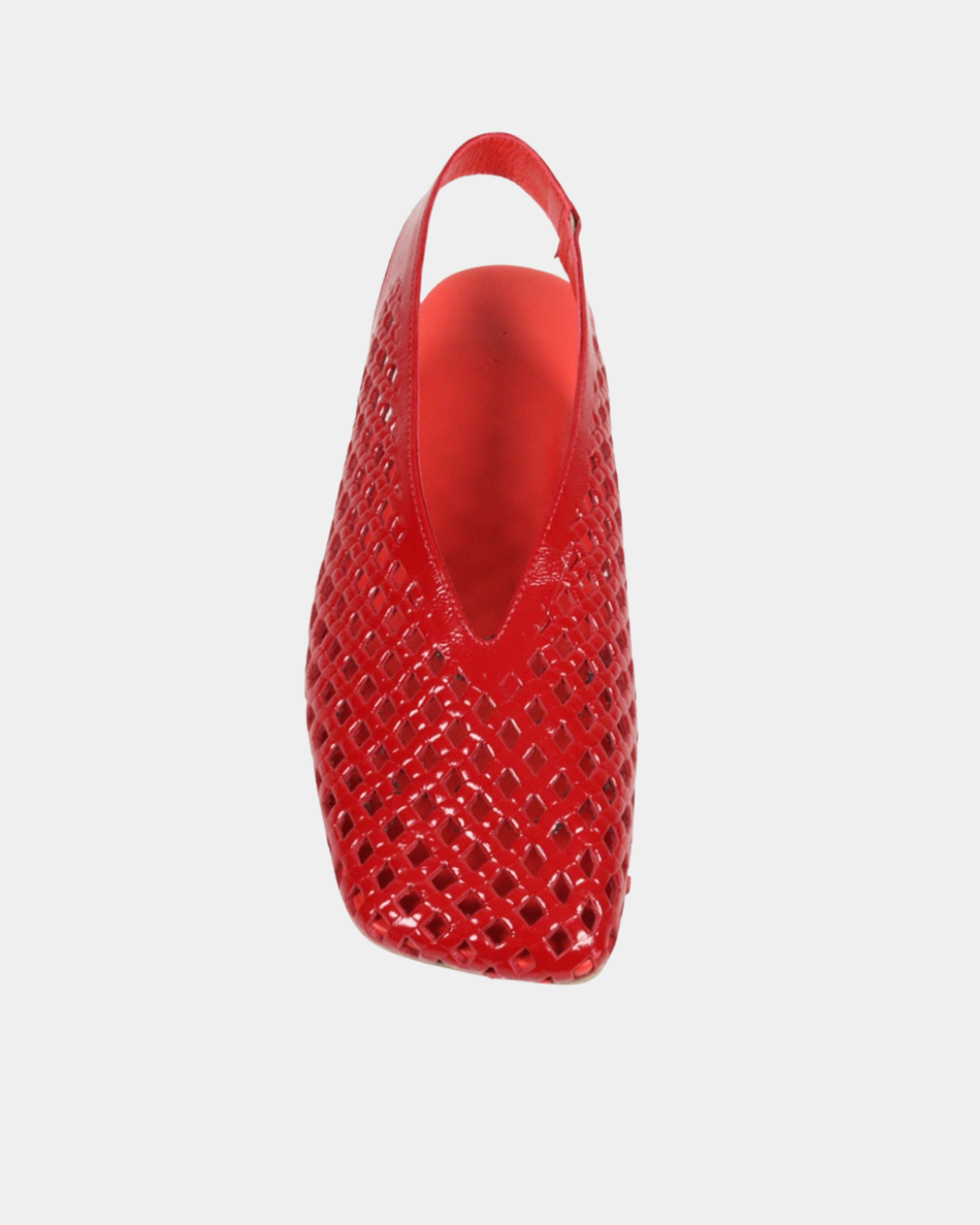 Kırmızı Rugan Klasik Babet 1224