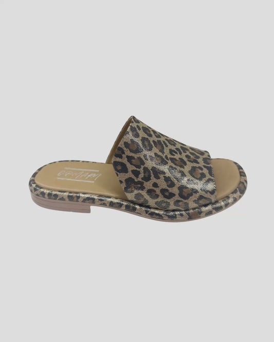 1207 leopar simli comfort terlik